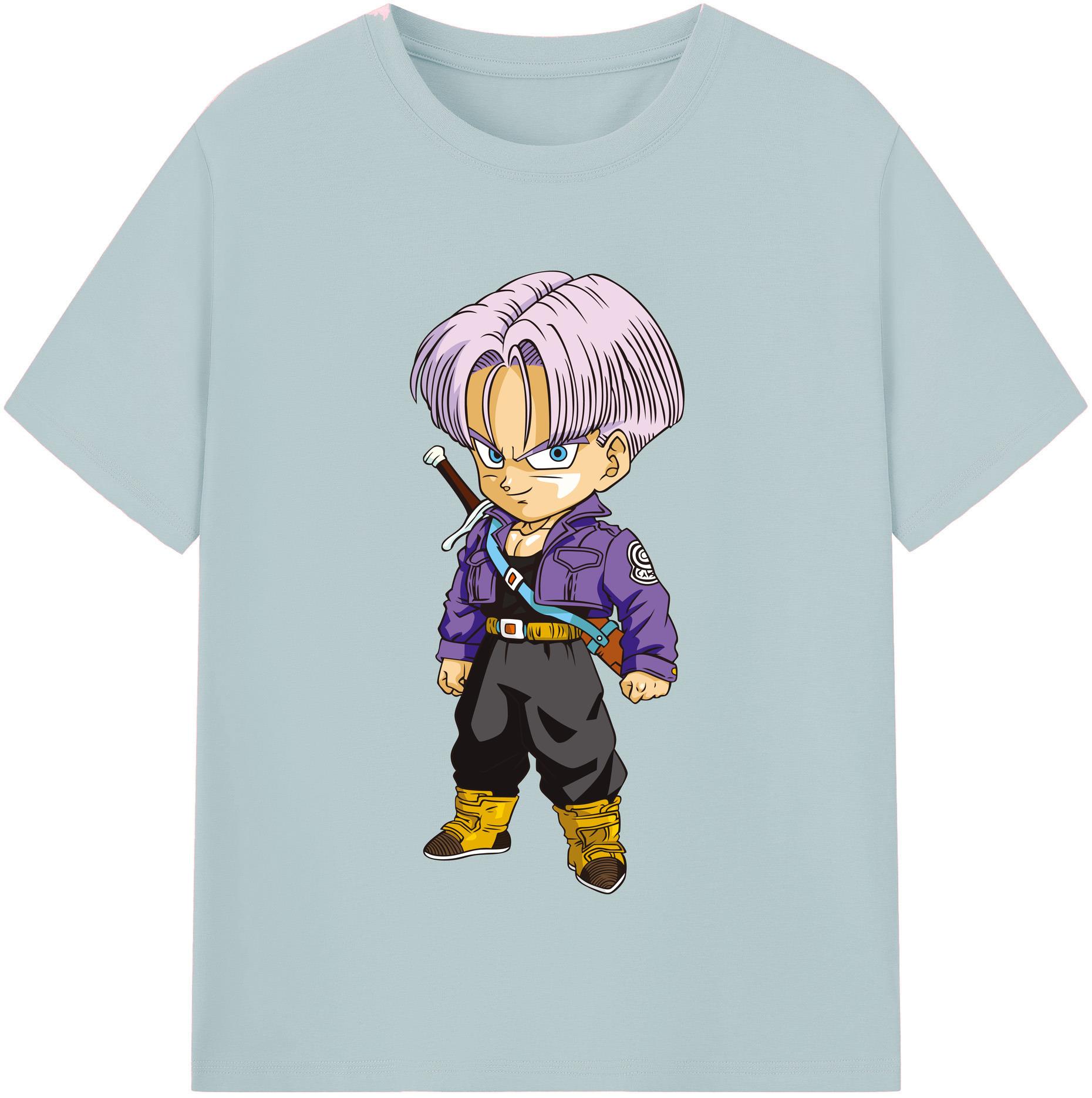 （画像用） ドラゴンボール トランクス（Torankusu）DRAGON BALL Trunks 綿100％半袖Tシャツ（フロントプリント）